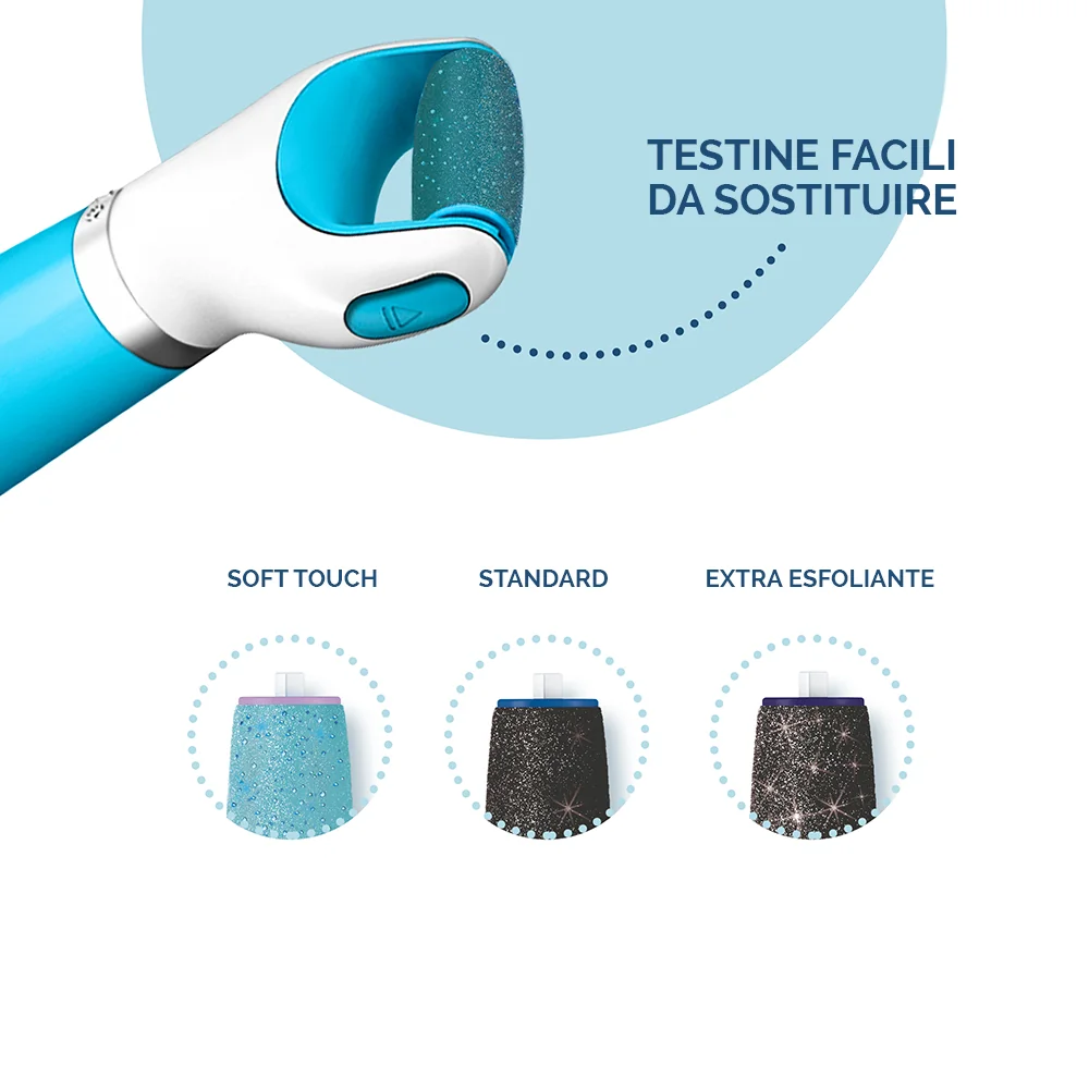 Scholl Velvet Smooth Roll Professionale Per Pedicure + Spazzola Esfoliante