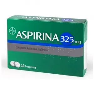 ASPIRINA 325 MG TRATTAMENTO FEBBRE E DOLORE 10 COMPRESSE