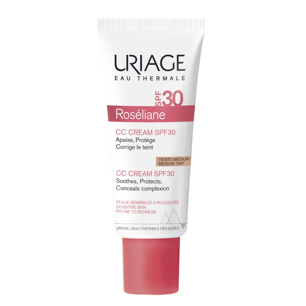 Uriage Rosèliane CC Crema SPF 30 Uniformante Viso 40 ml Rende Omogeneo il Colorito