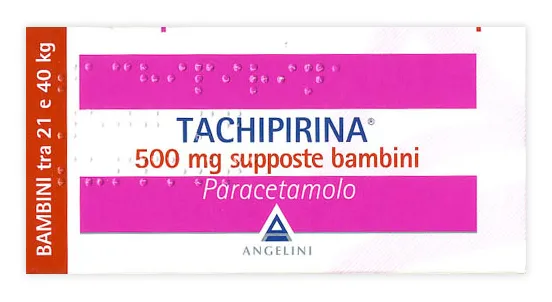 TACHIPIRINA BAMBINI 500 MG PARACETAMOLO 10 SUPPOSTE