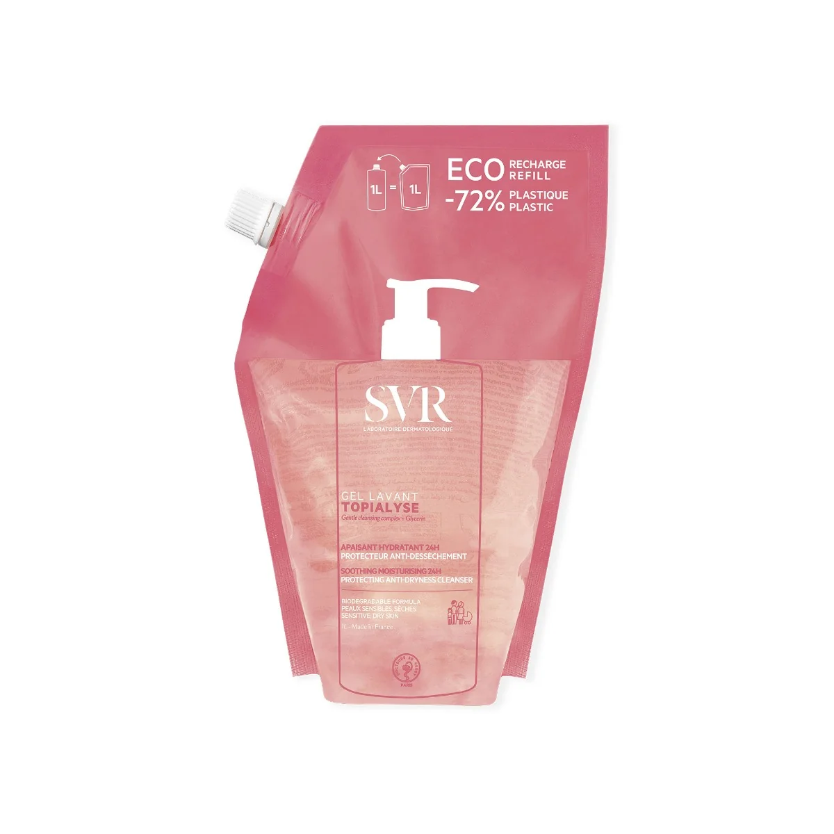 SVR Topialyse Gel Lavant Refill 1 L Detergente Ad Azione Lenitiva
