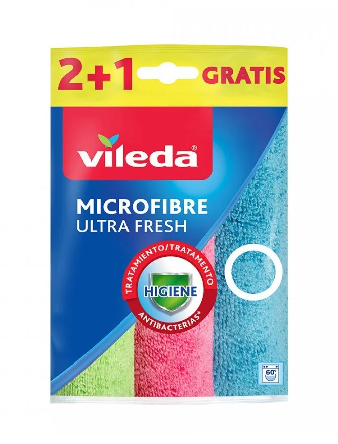Vileda Ultra Fresh 2+1Pezzi In Microfibra