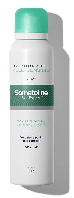 Somatoline Deo Spray Pelli Sensibili 150 Ml Ideale per Pelli Sensibili