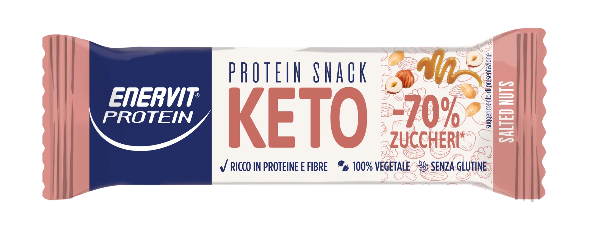 Enervit Protein Keto Snack Salted Nuts 35 G Senza Glutine