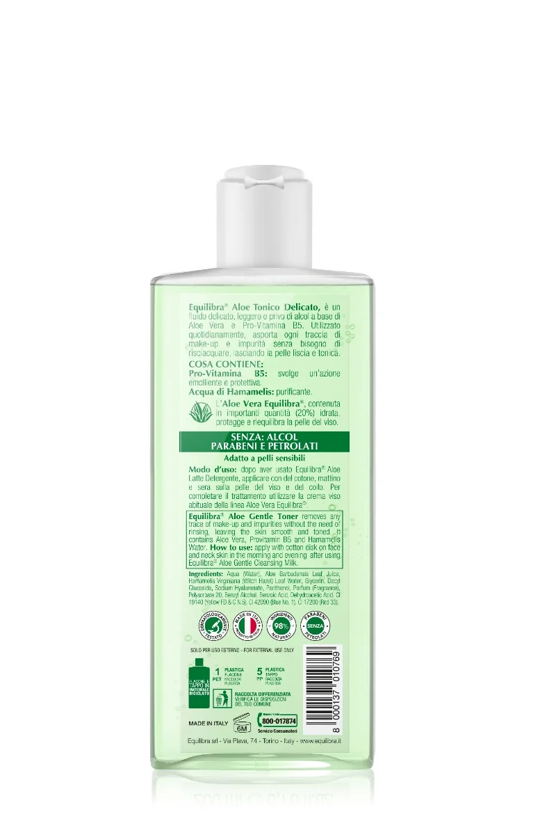 Equilibra Tonico Aloe 200 ml Delicato