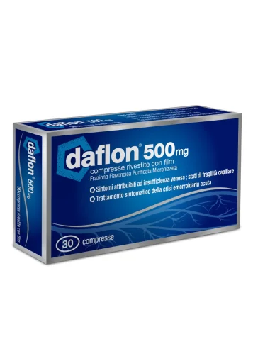 Daflon 500 mg 30 Compresse Flavonoidi Vasoprotettore