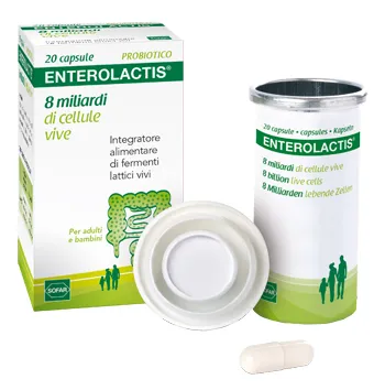 Enterolactis 20 Capsule - Integratore Fermenti Lattici ad Azione Probiotica