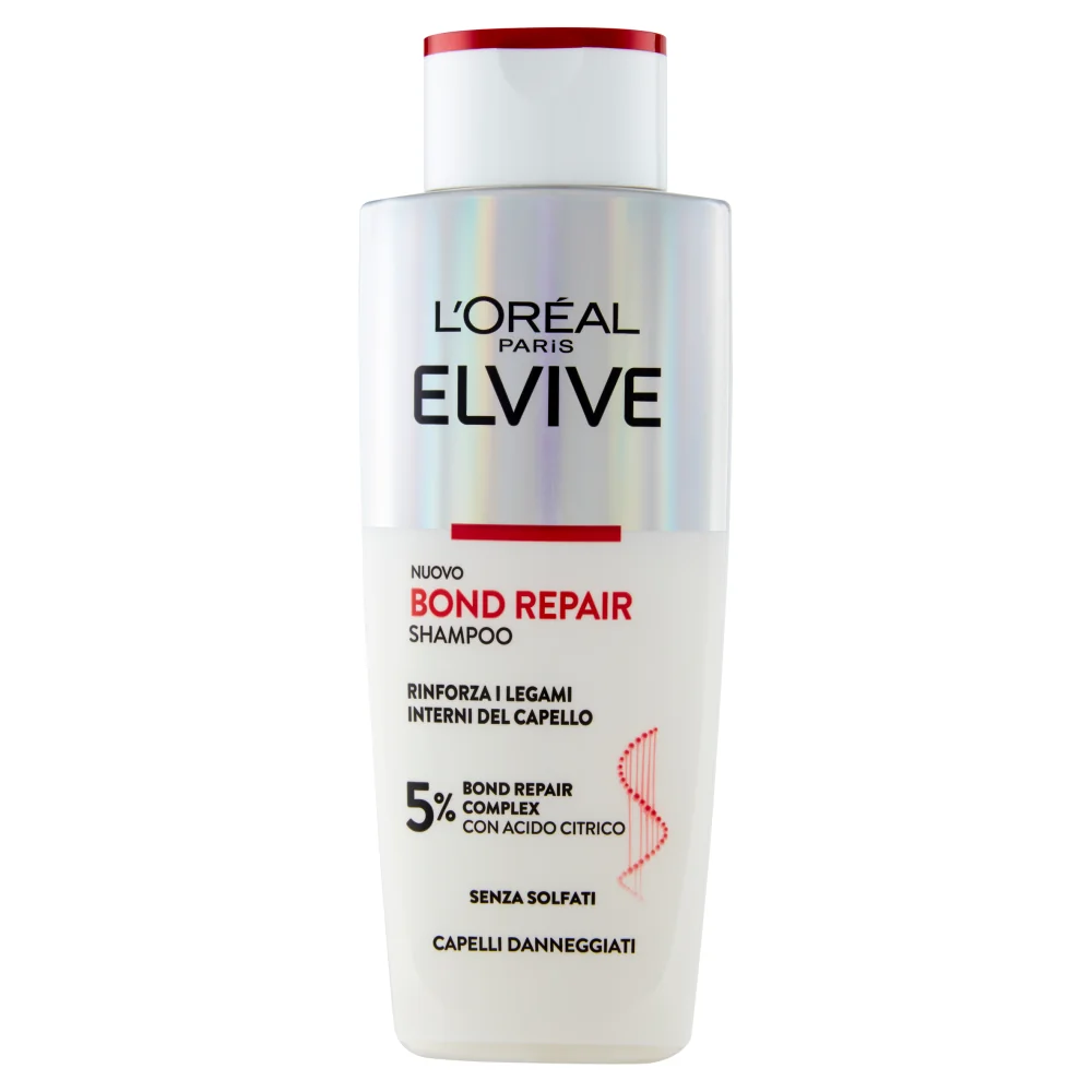 L'Oréal Paris Elvive Bond Repair Shampoo 200 ml Shampoo per Capelli Danneggiati