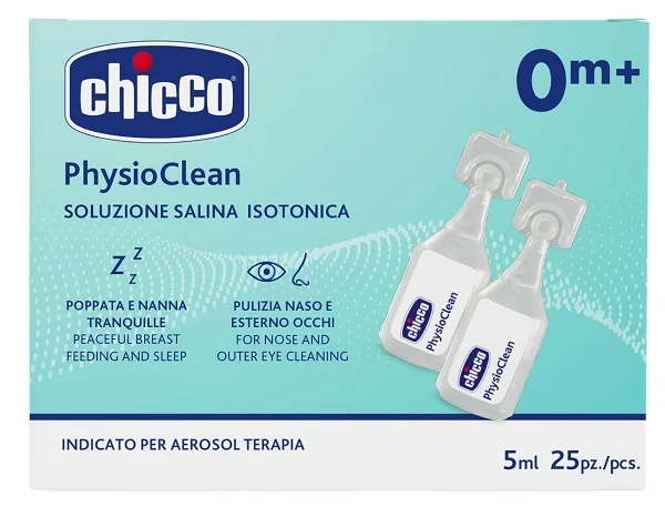 Chicco Soluzione Salina Isotonica Physioclean 25 Pezzi Da 5 Ml