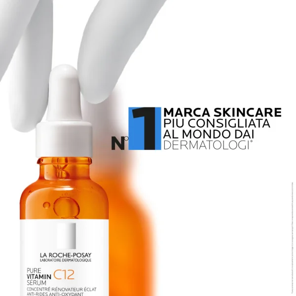 La Roche Posay Pure Vitamin C12 Siero 30Ml Antirughe, Antiossidante e Illuminante