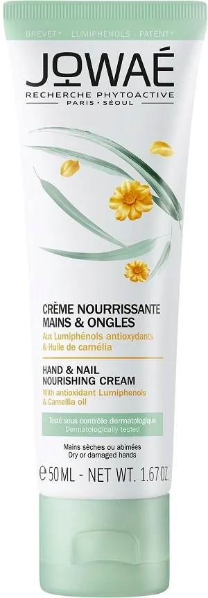 Jowaé Crema Nutriente Mani e Unghie 50 ml Azione Riparatrice Idratante e Protettiva