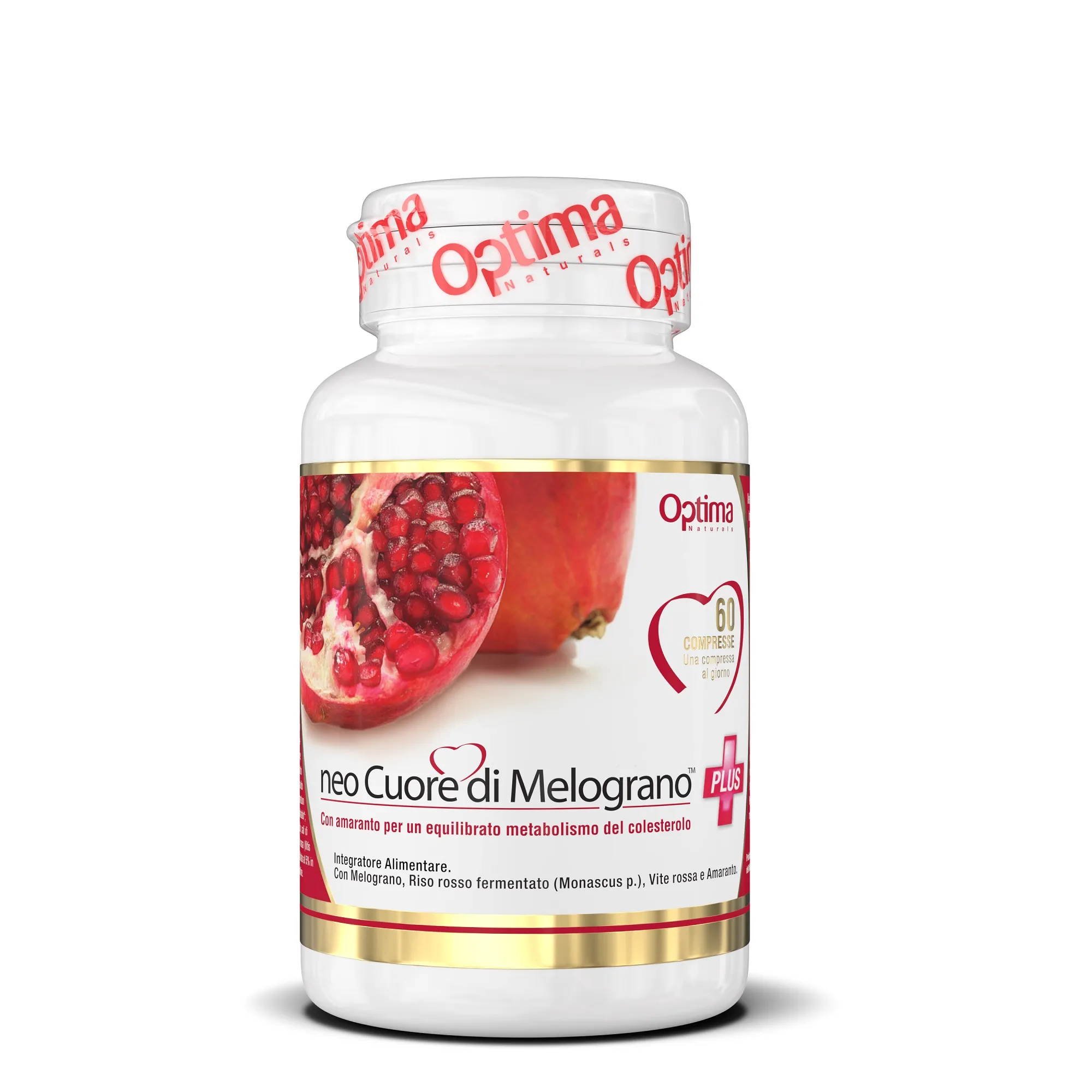 Optima Neo Cuore di Melograno Plus 60 compresse Metabolismo del Colesterolo