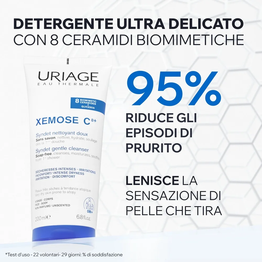 Uriage Xèmose Syndet Detergente Delicato Pelle Secca 200 ml Pelle a Tendenza Atopica