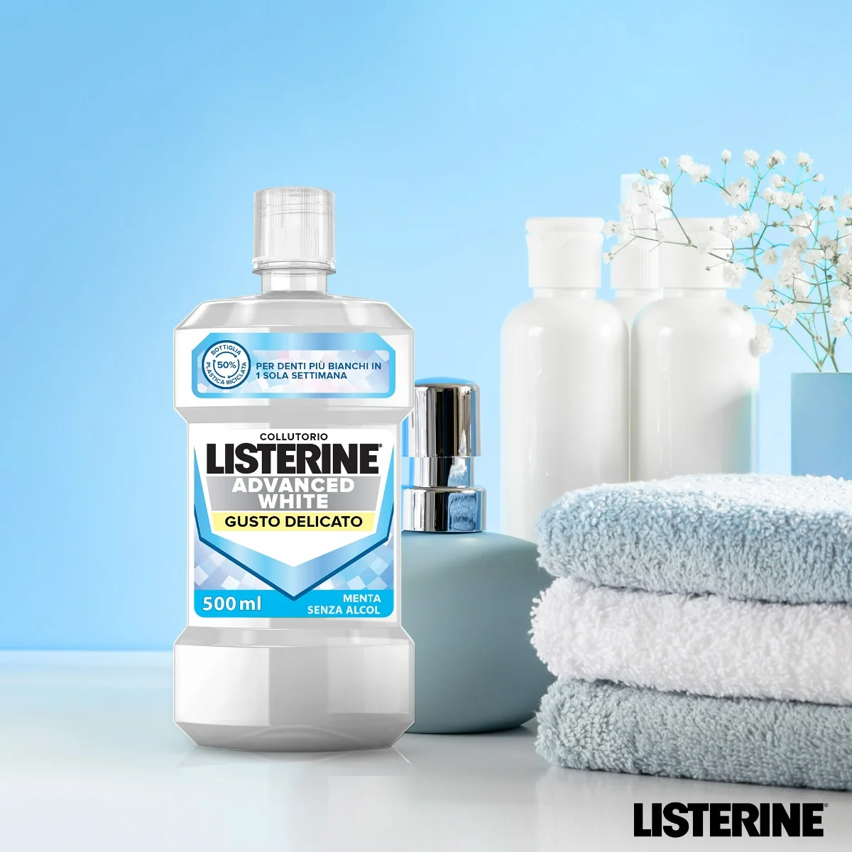 Listerine Advanced White Delicato Rinforza i Denti