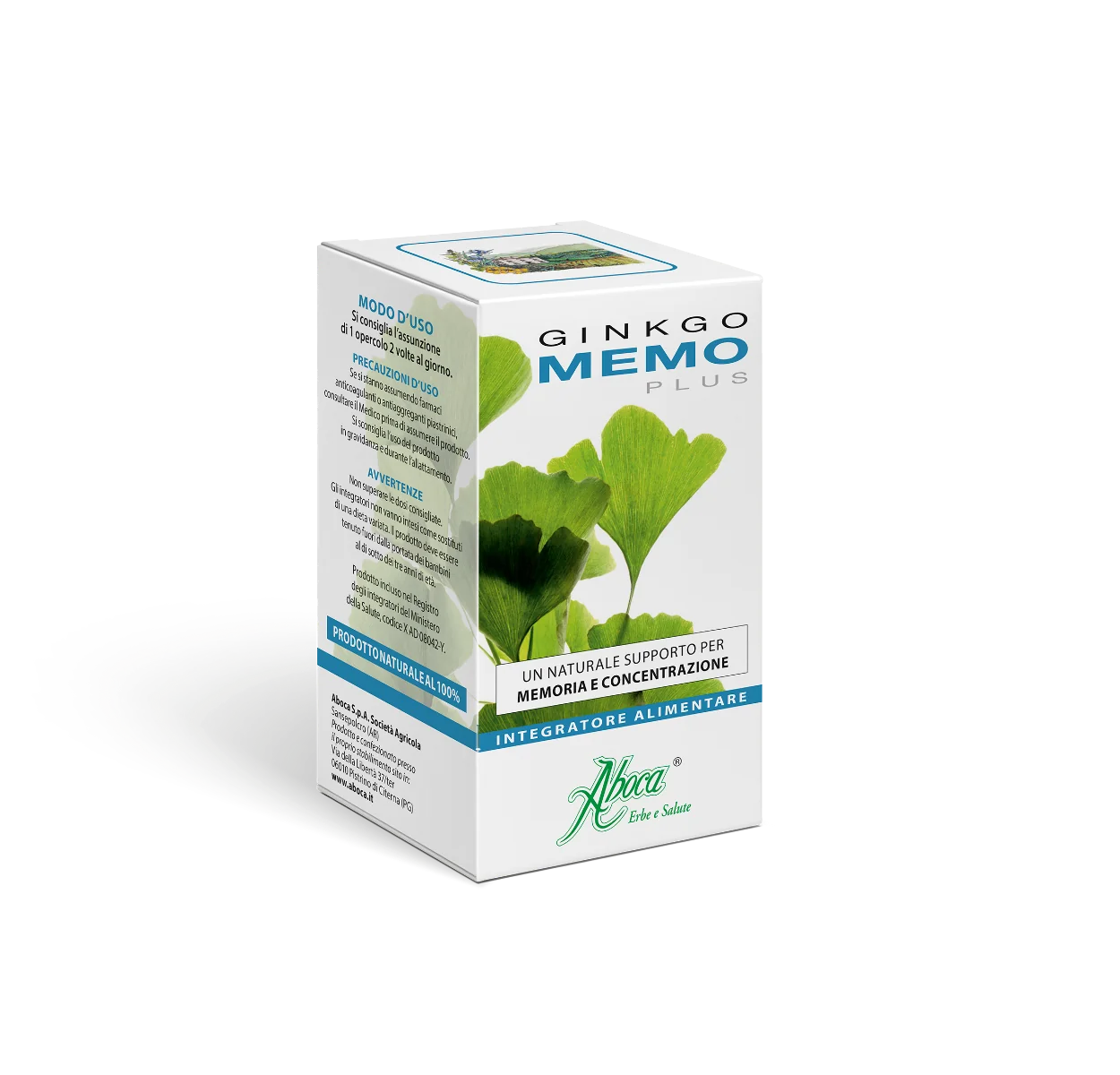 Aboca Ginkgo Memo 50 Opercoli Memoria e Concentrazione