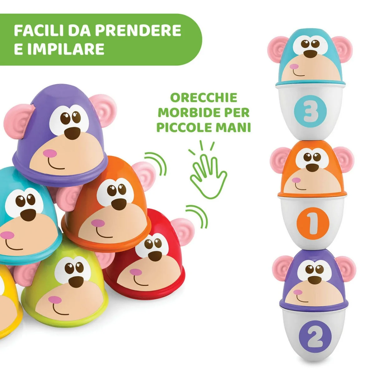 Chicco Gioco Monkey Strike Bowling Dai 18 mesi in su