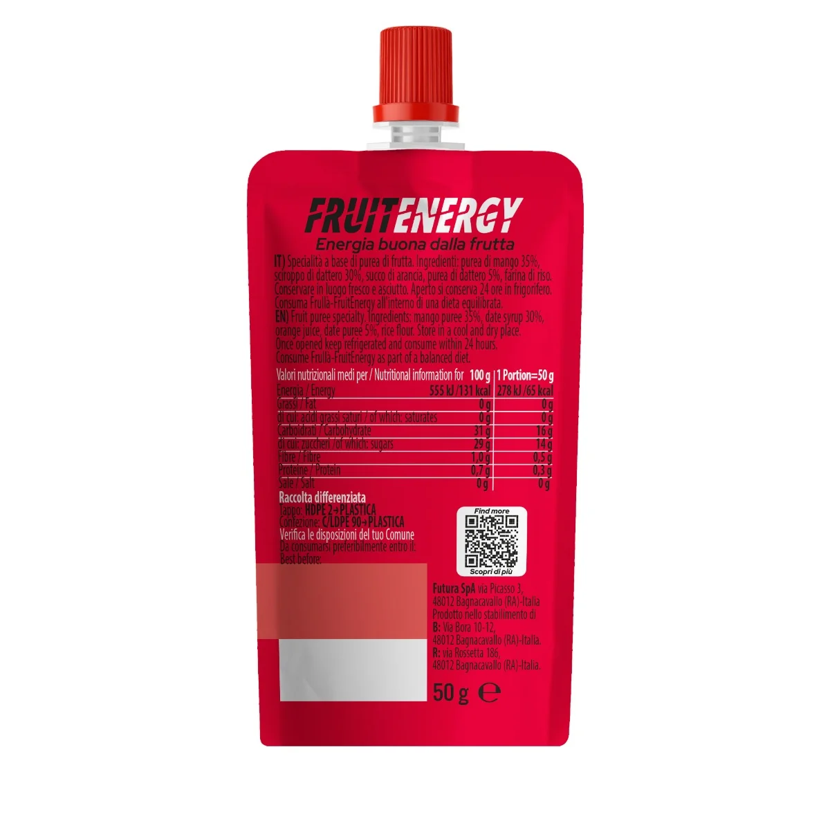 Frulla' Fruit Energy Mango 50G
