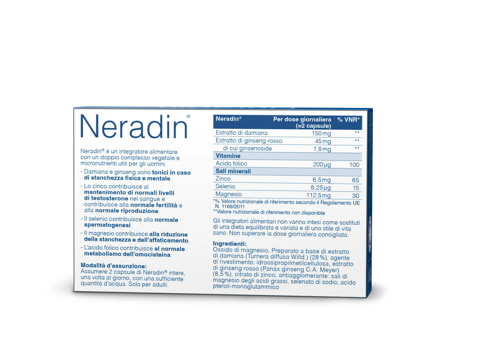Neradin 28 Capsule Per il Testosterone
