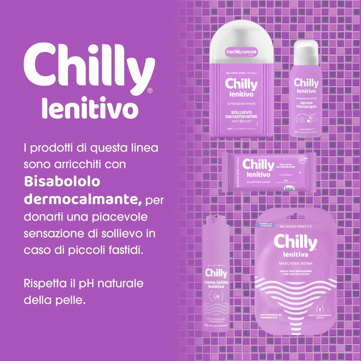 Chilly Detergente Lenitivo 300 ml Addolcente, protettivo