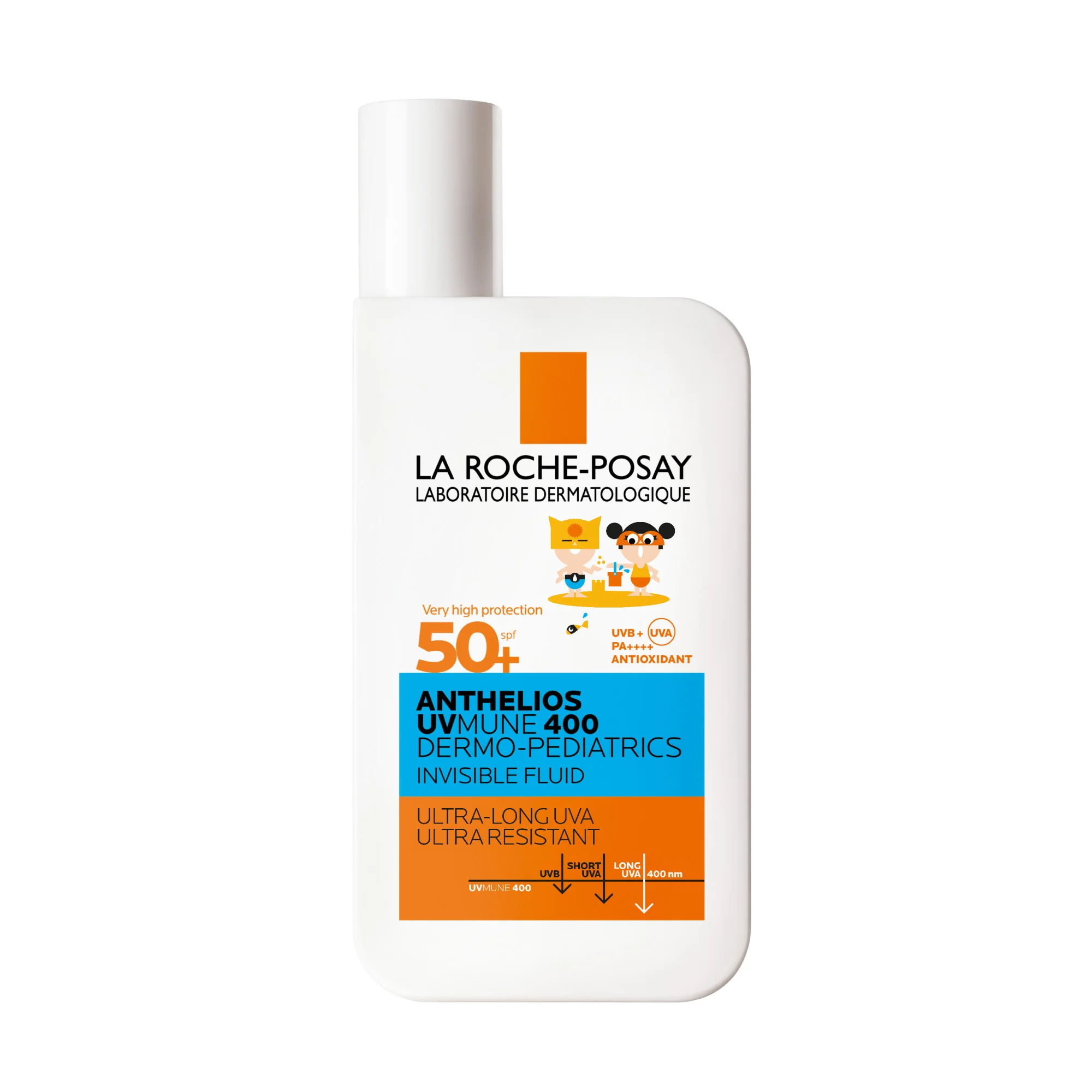 La Roche Posay Anthelios Fluido Uvmune Dp 50+ 50 ml Solare pediatrico per pelli fragili e a tendenza atopica