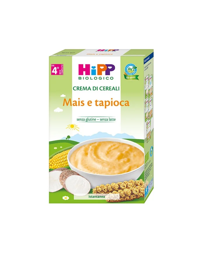 Hipp Bio Crema Cereali Mais E Tapioca 200 G Crema per svezzamento