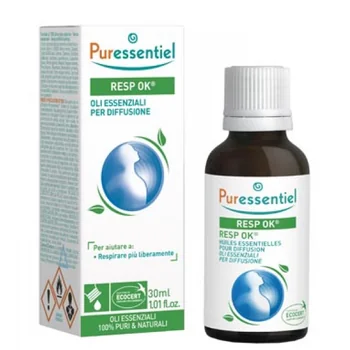 Puressentiel Ecocert Resp Ok Oli Essenziali per Diffusione 30 ml Per aiutare a Respirare più Liberamente