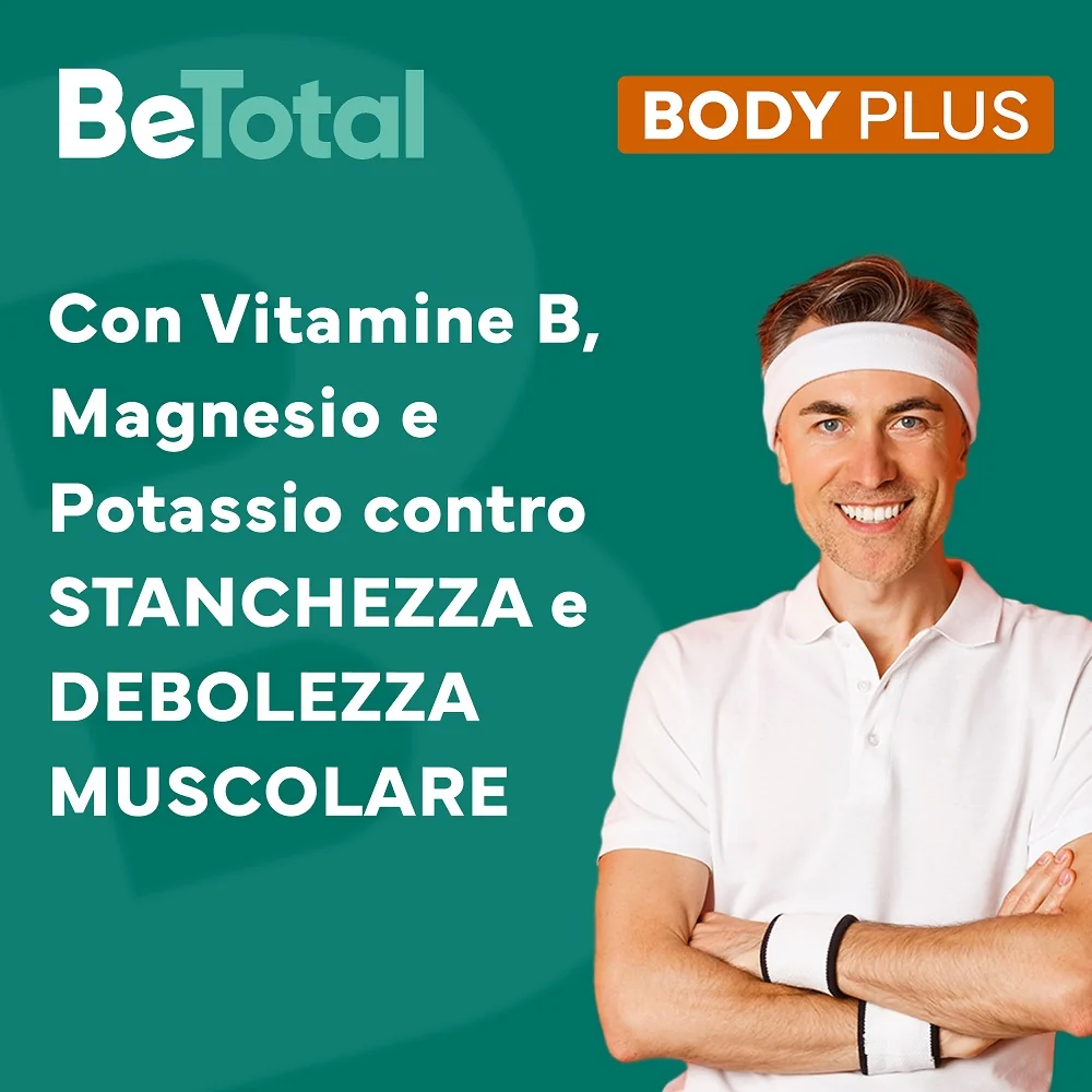 Be-Total Body Plus 20 Bustine Integratore Alimentare Magnesio E Potassio Vitamina B Per Adulti