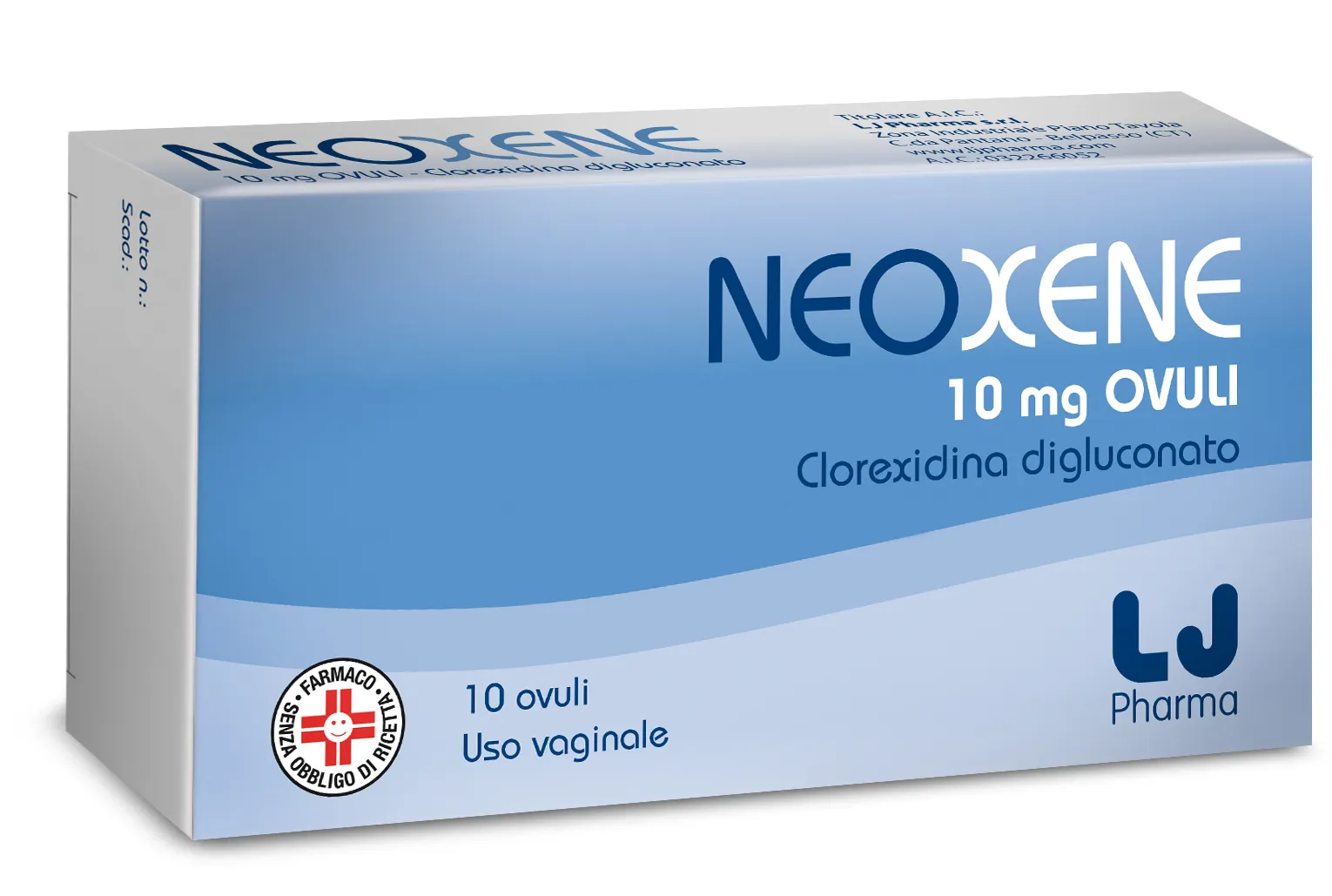 Neoxene 10 mg Clorexidina Digluconato Disinfettante 10 Ovuli Vaginali
