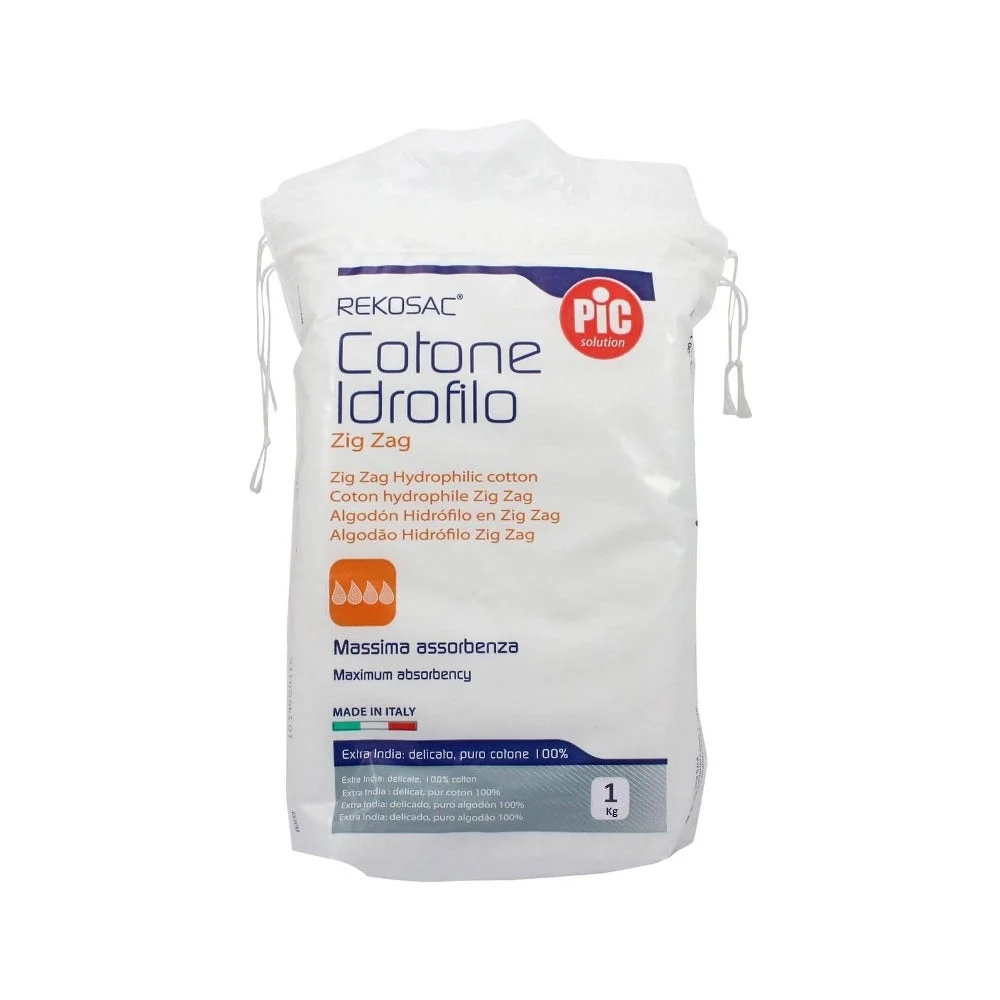 Pic Cotone Idrofilo Ovatta Zig Zag Rekosac 1 kg 