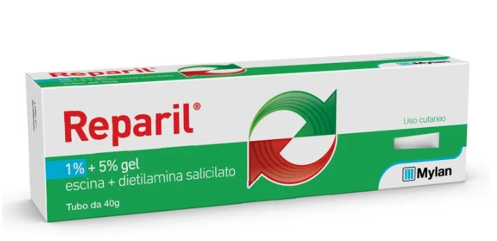 Reparil Gel C.M. 1%+5% 40 g Dolori Articolari e Muscolari
