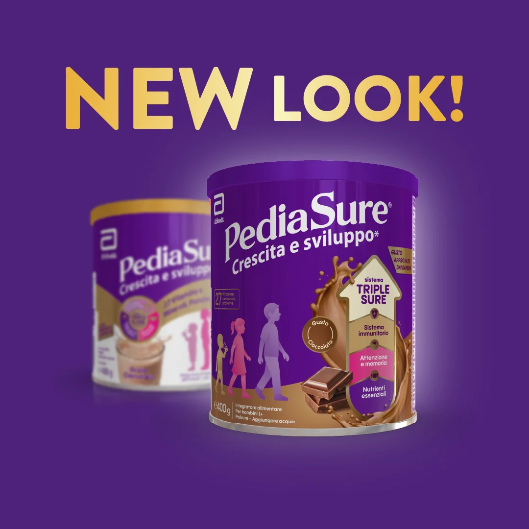 Pediasure Crescita E Sviluppo Integratore Multivitaminico Per Bambini Formato 400g Gusto Cioccolato Integratore per la Crescita
