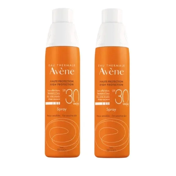 Avène Spray Solare Viso e Corpo SPF30 Bipack 2 x 200ml Pelle Sensibile