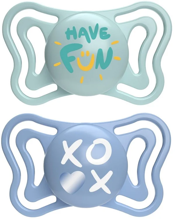 Chicco Succhietto Light Azzurro Silicone 6-16M 2 Pezzi