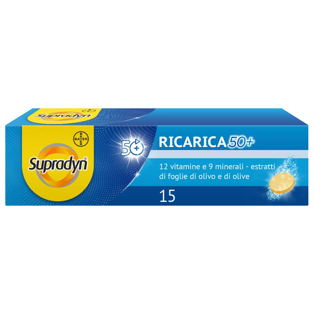 Supradyn Ricarica 50+ Integratore  15 Compresse Vitamine e Minerali