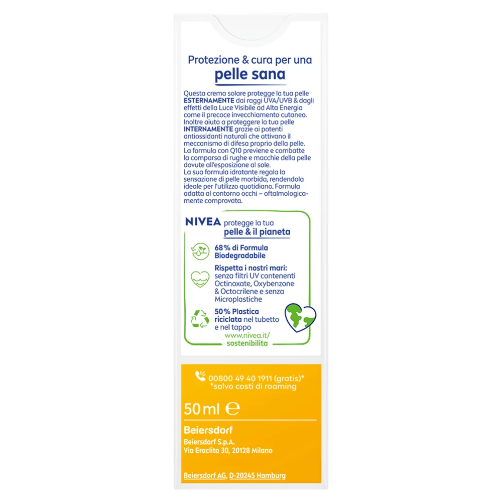 Nivea Sun UV Viso Anti-Rughe Anti-Macchie SPF 50 Azione Protettiva ed Idratante