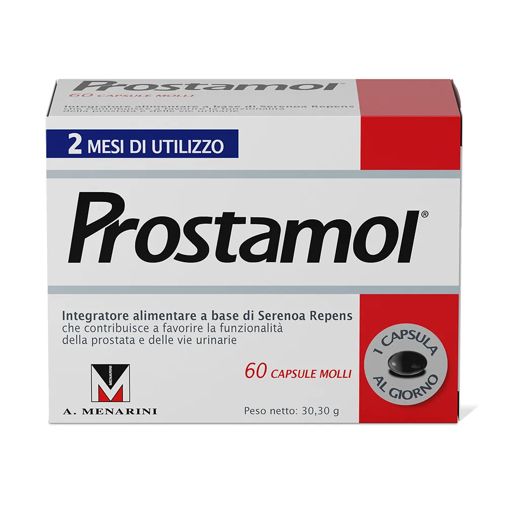 Prostamol 60 Capsule Molli Integratore Prostata e Vie Urinarie