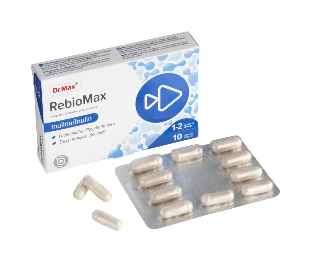 Dr. Max Rebiomax 10 Capsule Probiotico e Prebiotico