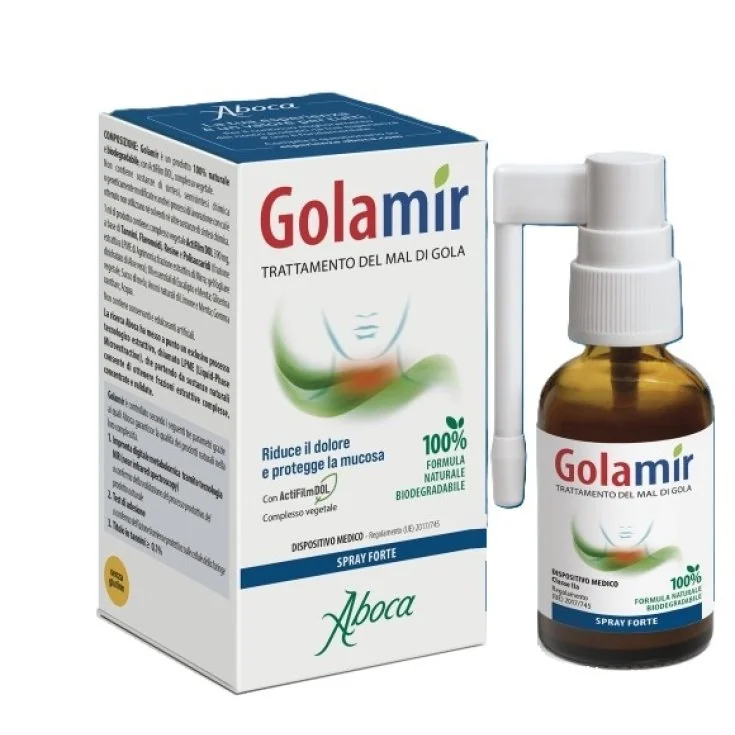 Aboca Golamir Spray Forte 30Ml Mal di Gola