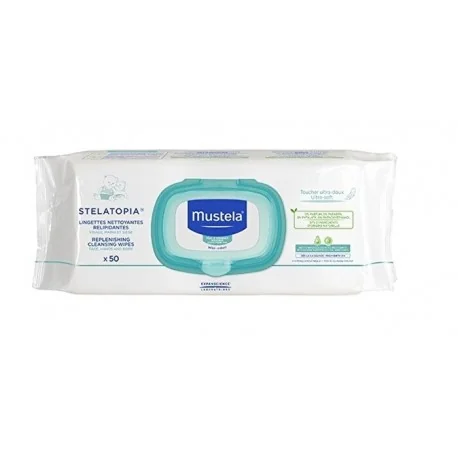 Mustela Stelatopia Salviette Detergenti 60 Pezzi Relipidanti