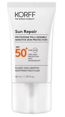 Korff Fluido Viso Lenitivo Spf 50+ 25 ml Trattamento lenitivo protettivo
