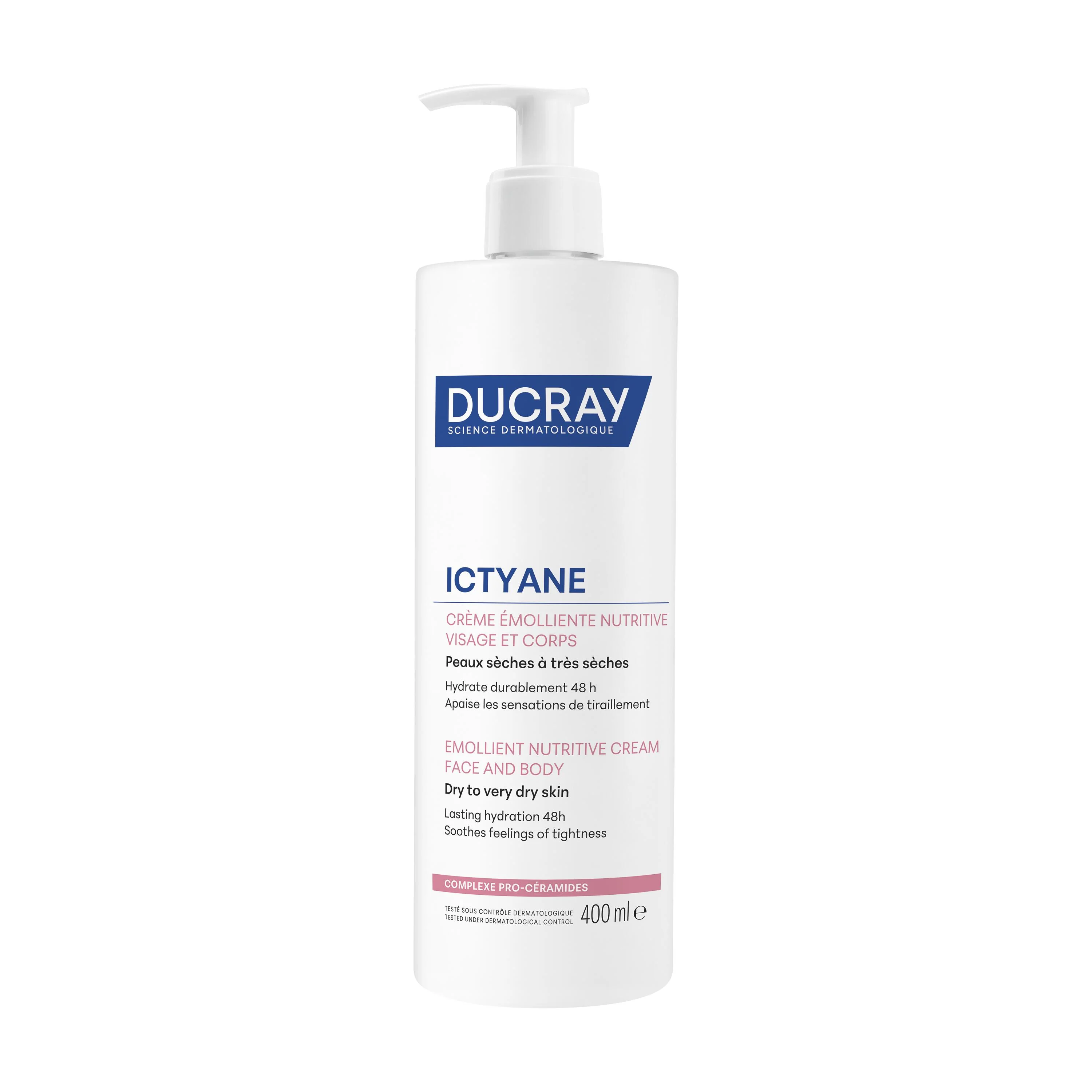 Ducray Ictyane Crema Anti Secchezza 400 ml Pelle Secca