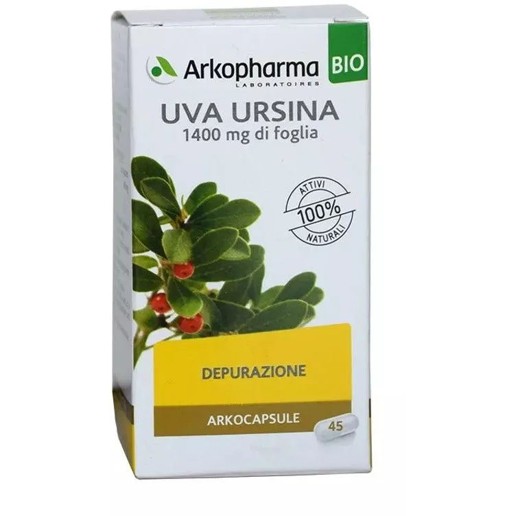 Arkopharma Arkocapsule Uva Ursina Bio 45 capsule Depurazione e benessere vie urinarie