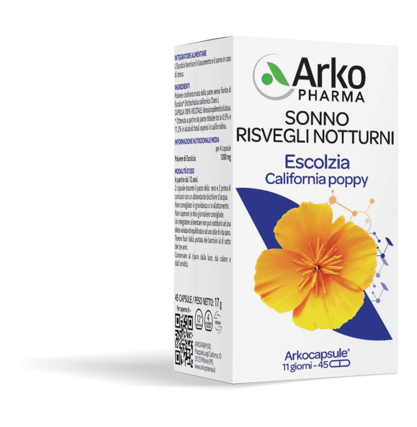 Arkopharma Escolzia 45 Capsule Sedativo Naturale