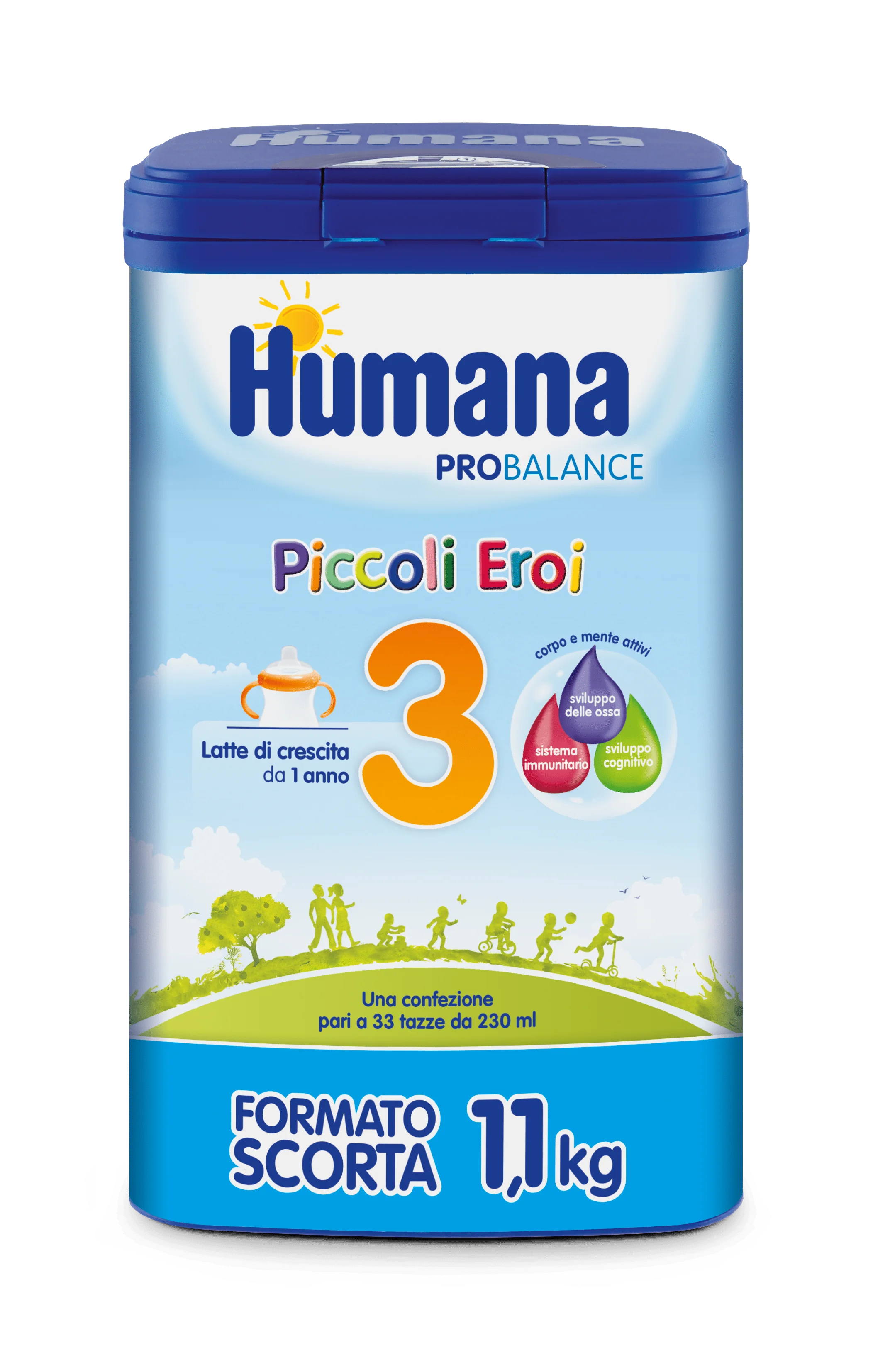 Humana 3 Probalance Polvere 1100 g Alimento per Infanzia