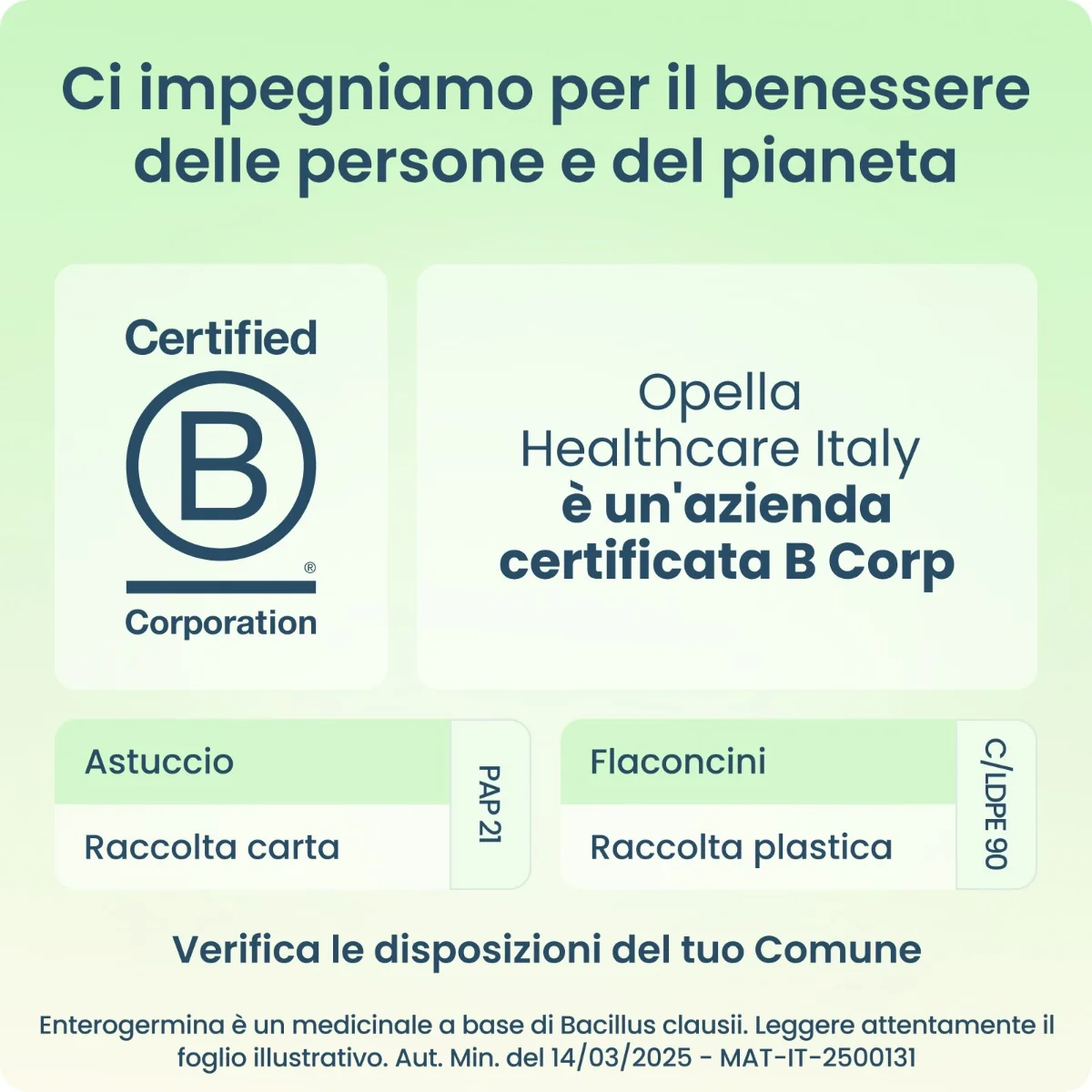 Enterogermina 2 Miliardi 20 Flaconcini Fermenti Lattici