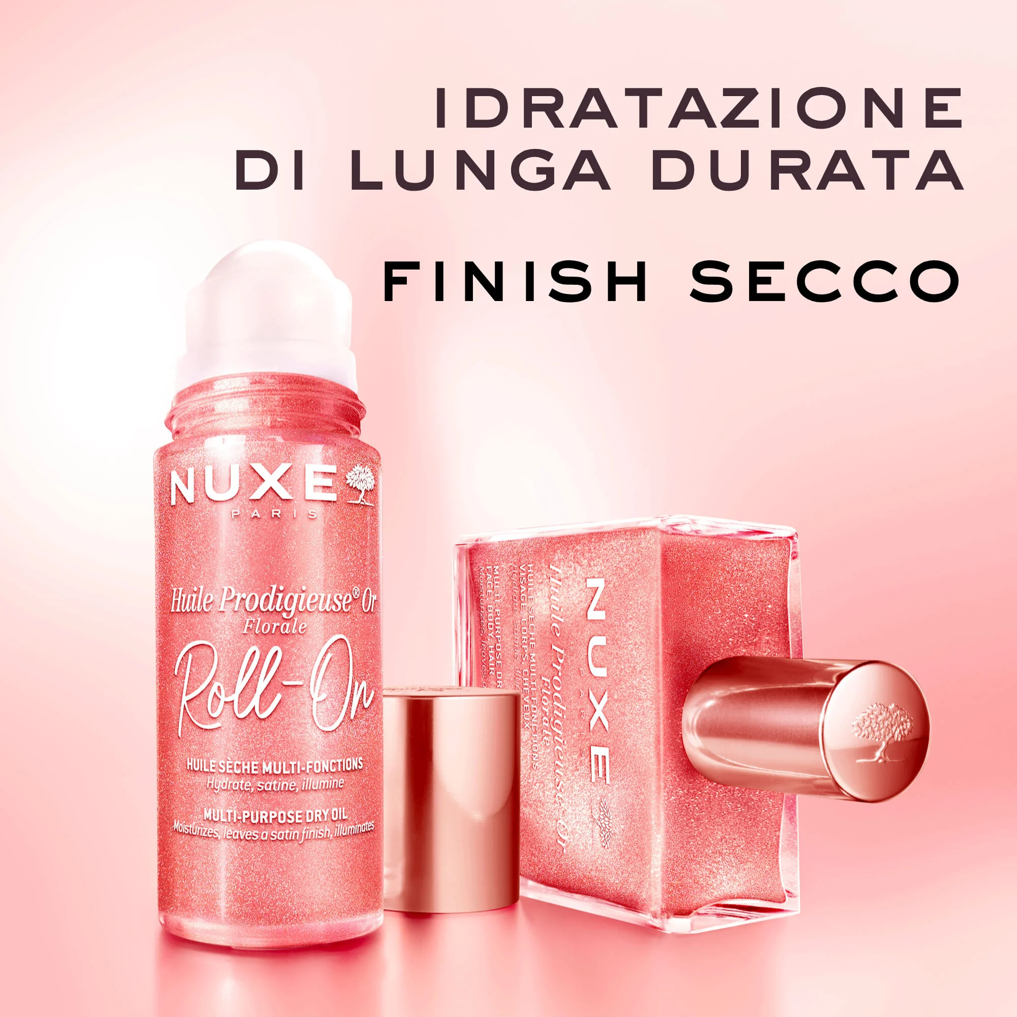 Nuxe Huile Prodigieuse Roll-On Or Florale 60 ml Effetto Rosa Dorato