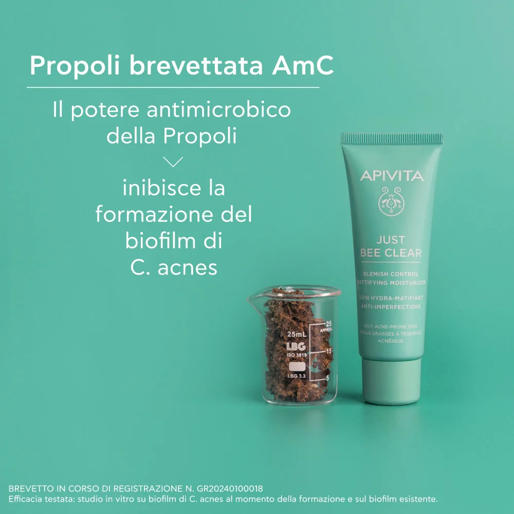 Apivita Just Bee Clear Hydra 40 ml Crema Idratante Opacizzante