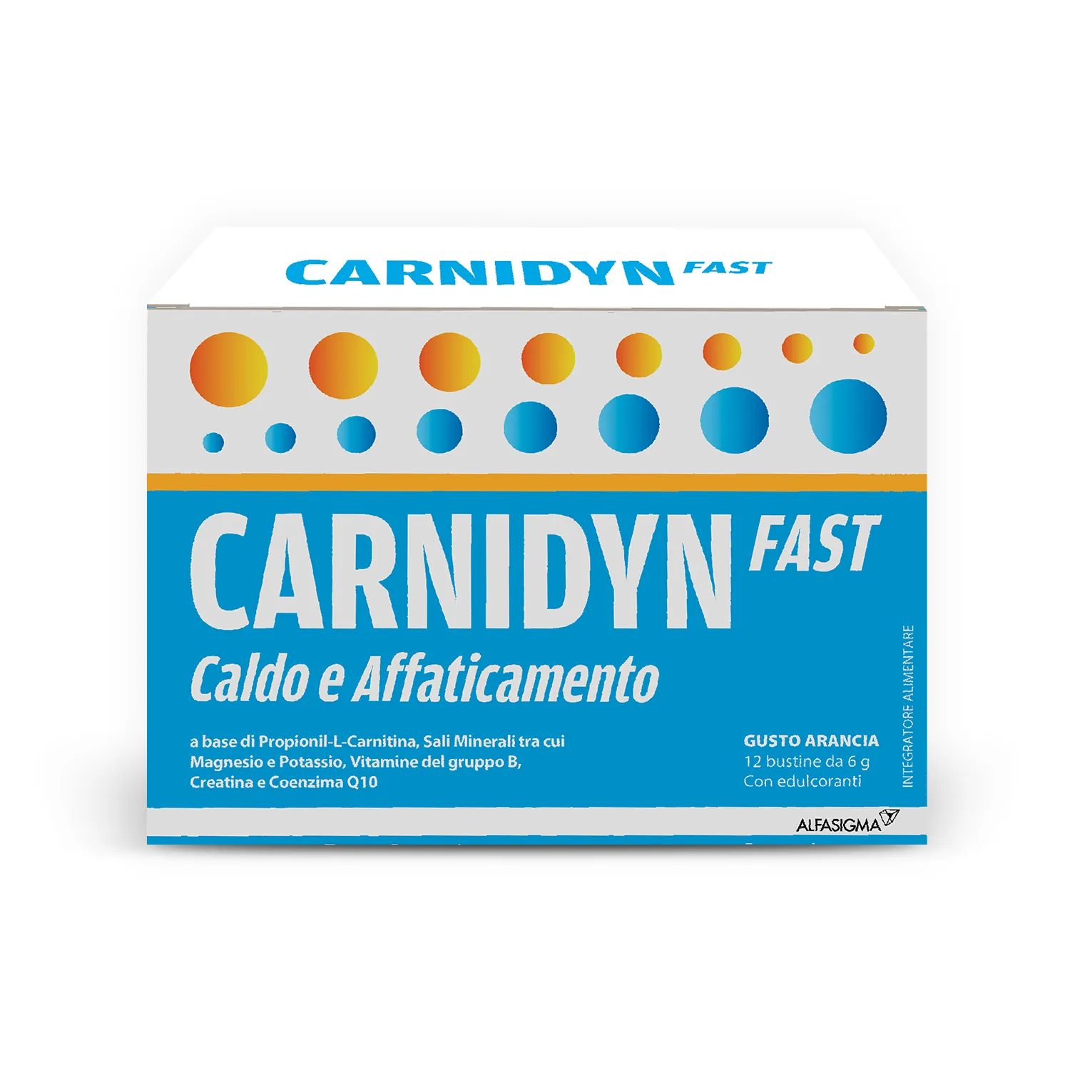 Carnidyn Fast 12 Bustine Integratore per caldo e affaticamento