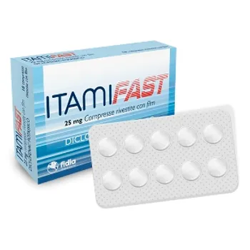 Itamifast 25 mg Diclofenac Potassico 10 Compresse Rivestite Analgesico