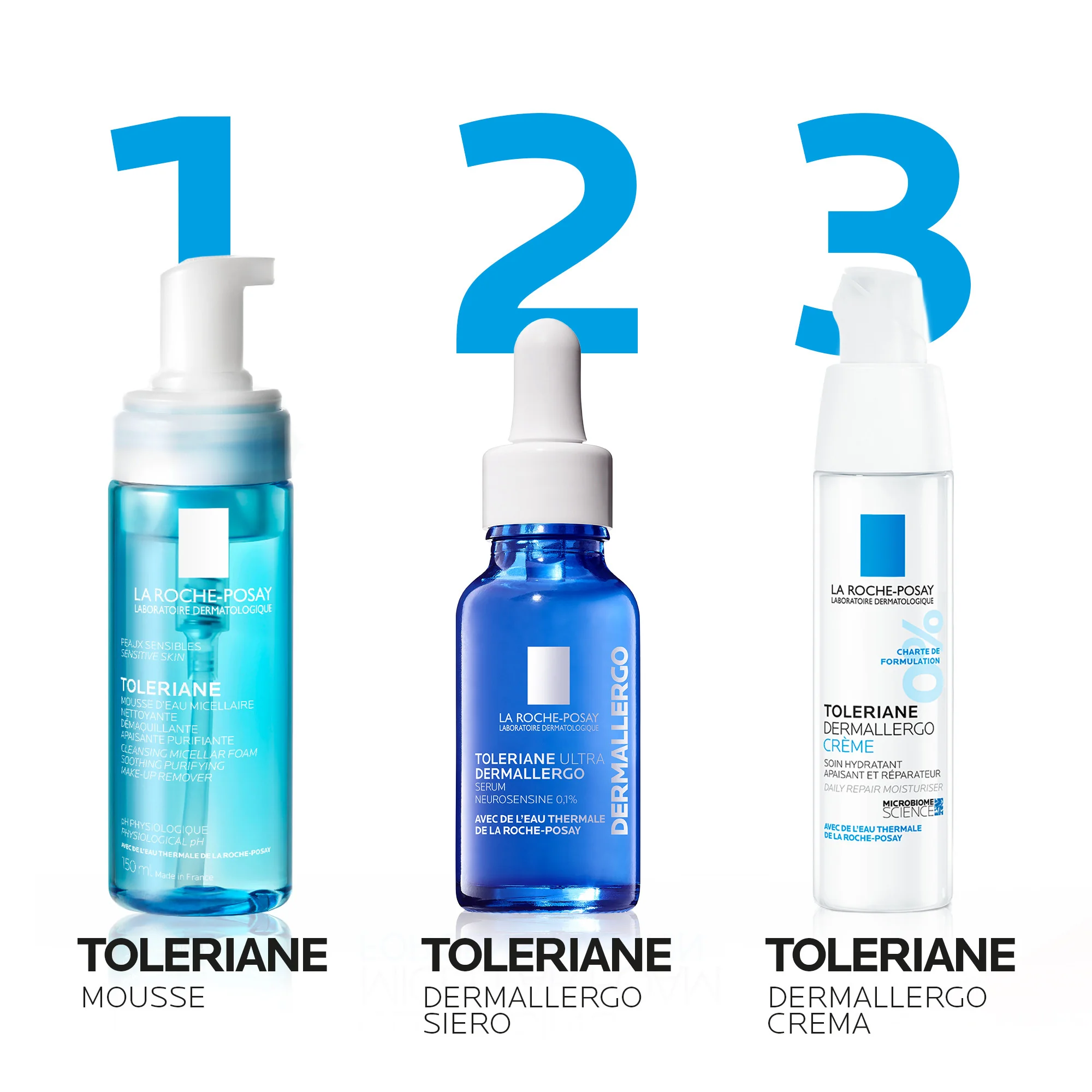 La Roche Posay Toleriane Mousse d'Acqua Micellare 150 Ml Pelle sensibile